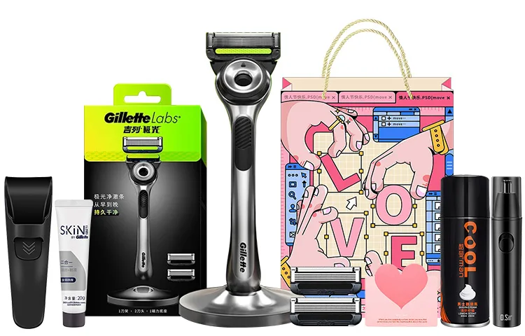 Бритвенный набор Aurora Anniversary в подарок на день рождения Gillette, Aurora Love Premium Set