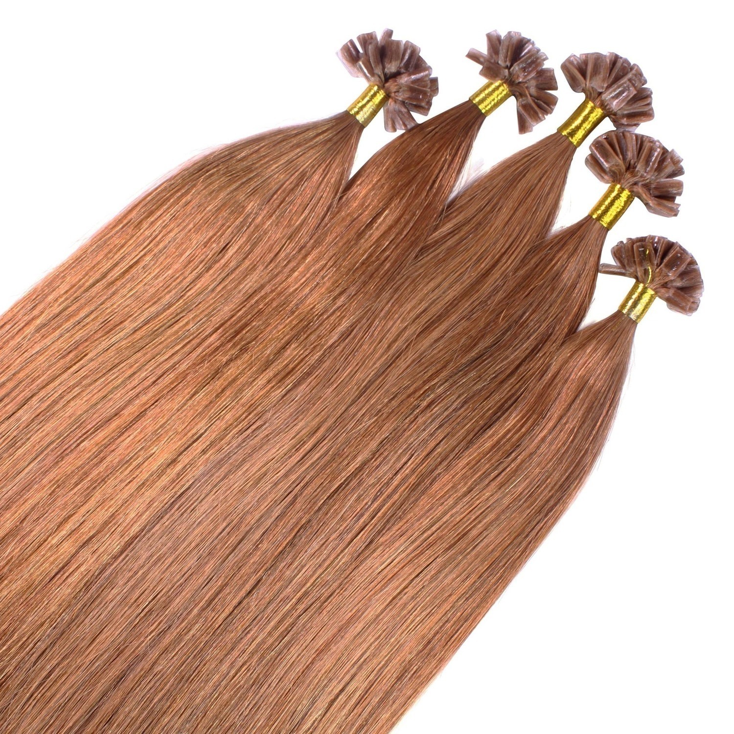 

Накладные волосы bonding extensions premium echthaar #8/03 hellblond natur-gold 1g Hair2Heart, 50cm, количество 25 шт.