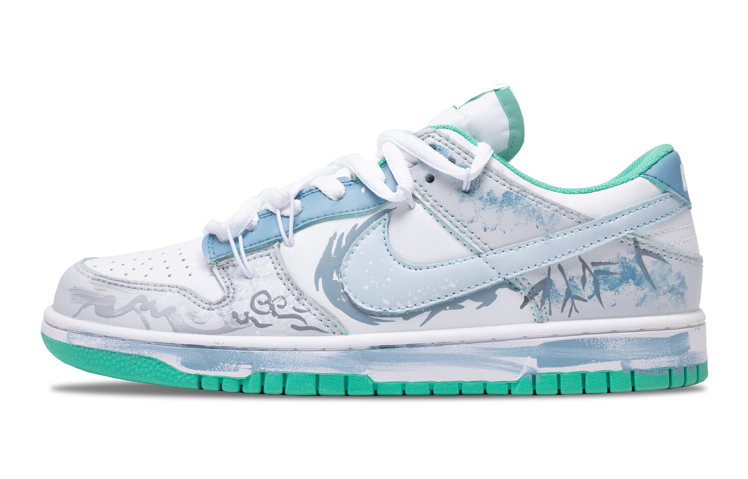

Кроссовки Nike Dunk Skateboarding Shoes Men Low-top Blue/cyan/white, голубой, Синий, Кроссовки Nike Dunk Skateboarding Shoes Men Low-top Blue/cyan/white, голубой