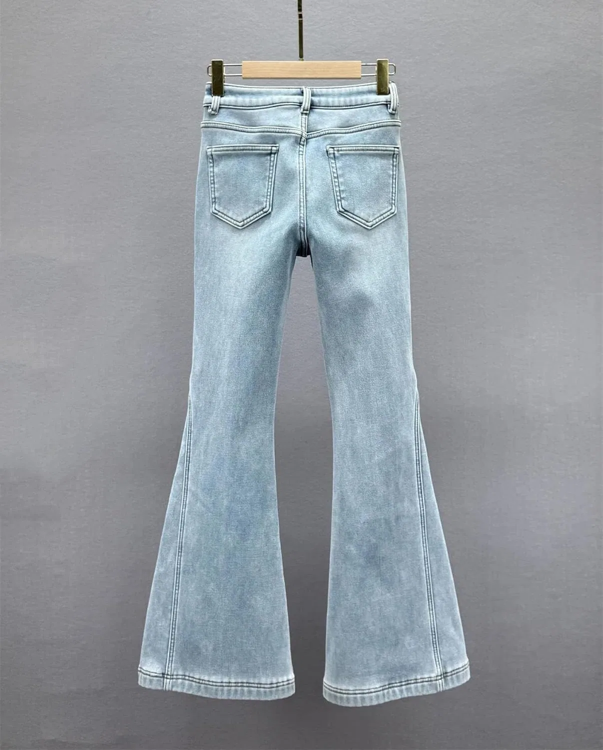 Джинсы с флисом, Women's Fashion, Light Blue — фото 3