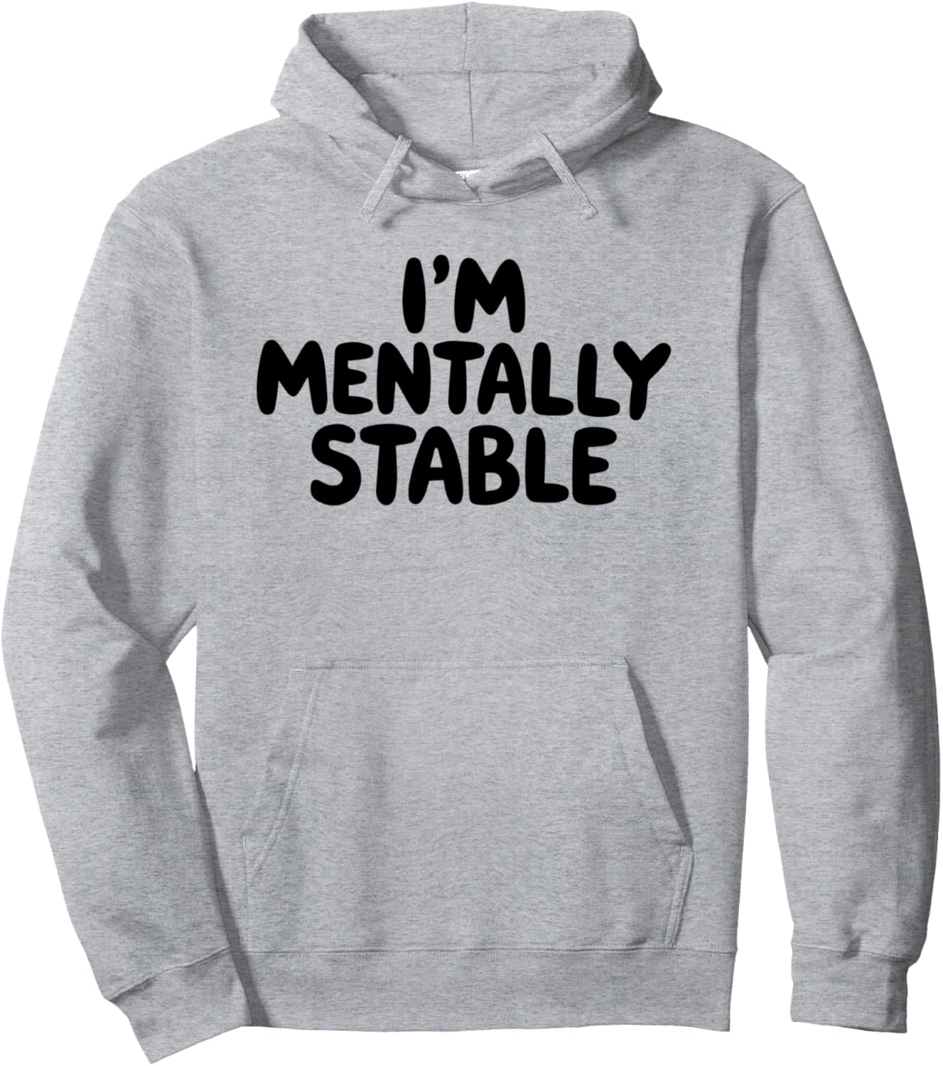 

Я психически здоров. Забавная толстовка на тему вечеринки Невинная ложь White Lie Party Tees, серый