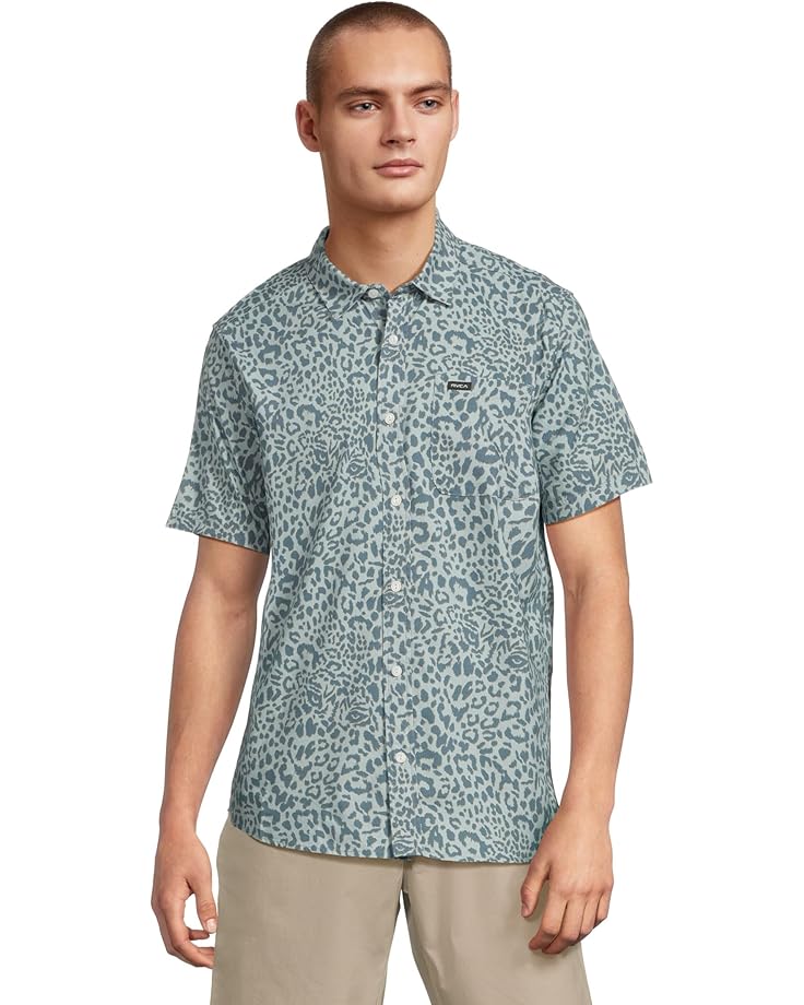 

Рубашка RVCA Anytime Short, цвет Blue Haze