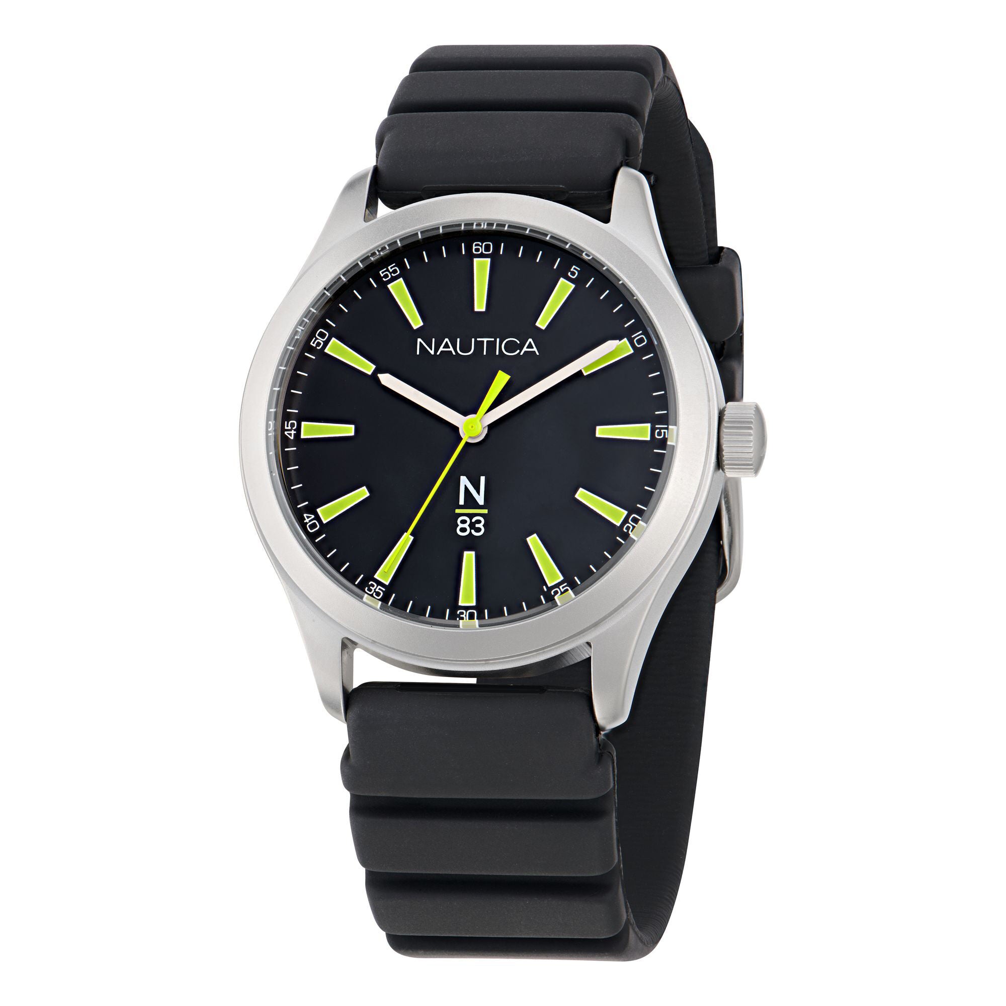 

Часы Nautica Hannay Bay Wheat Fiber Strap с тремя стрелками, цвет black iron wash