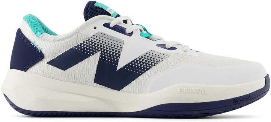 Мужские теннисные кроссовки New Balance FuelCell 796 V4, белый/синий/темно-синий — фото 3