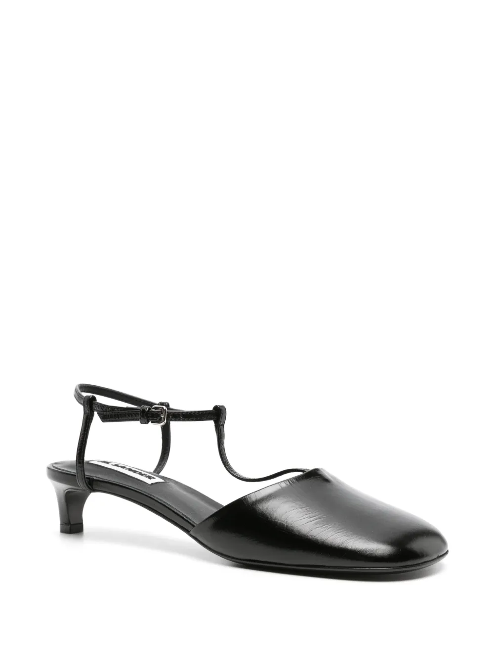 Туфли с Т-образным ремешком JIL SANDER, черный — фото 2