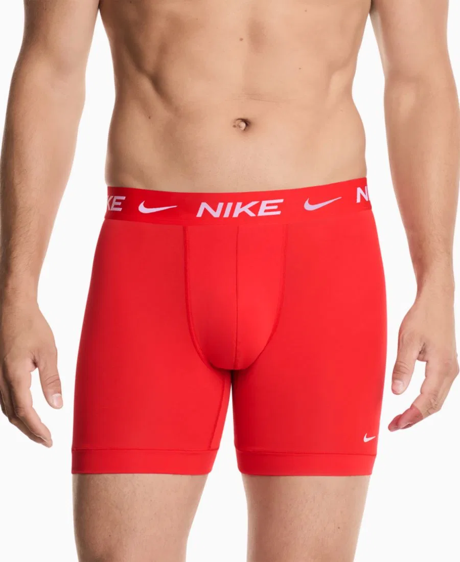 Мужские мини-боксеры Essential, комплект из 3 штук Nike, красный — фото 2