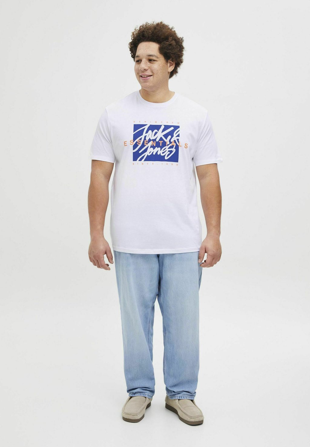 

Футболка с принтом JJCOLTON TEE CREW NECK 5 PACK Jack & Jones, темно-синий