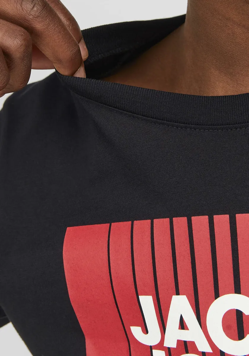 Рубашка с длинными рукавами для подростков Jack & Jones "JJECORP LOGO TEE PLAY LS O-NECK NOOS JNR" Jack & Jones Junior, черный — фото 3