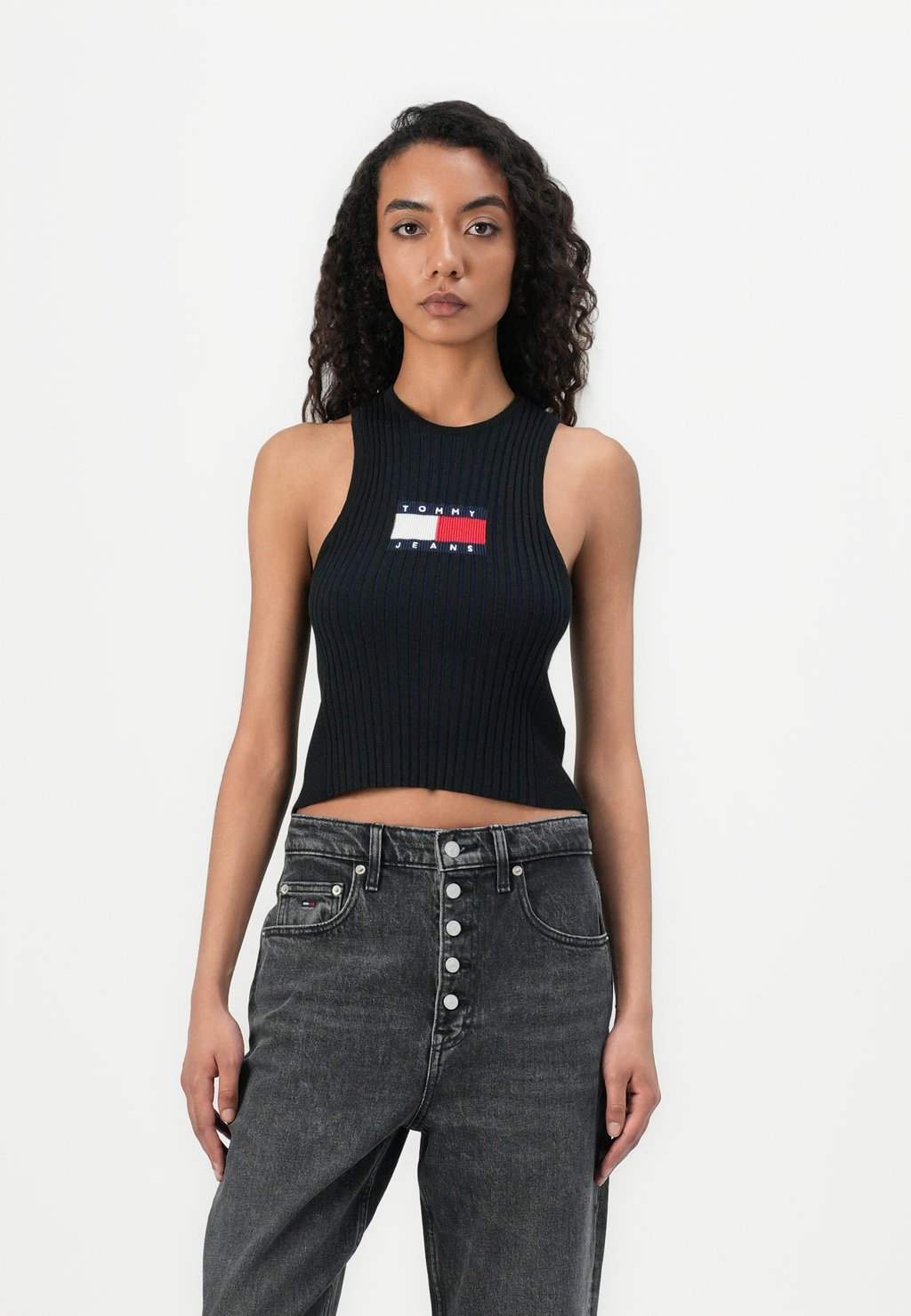 

Топ RACER TANK Tommy Jeans, черный
