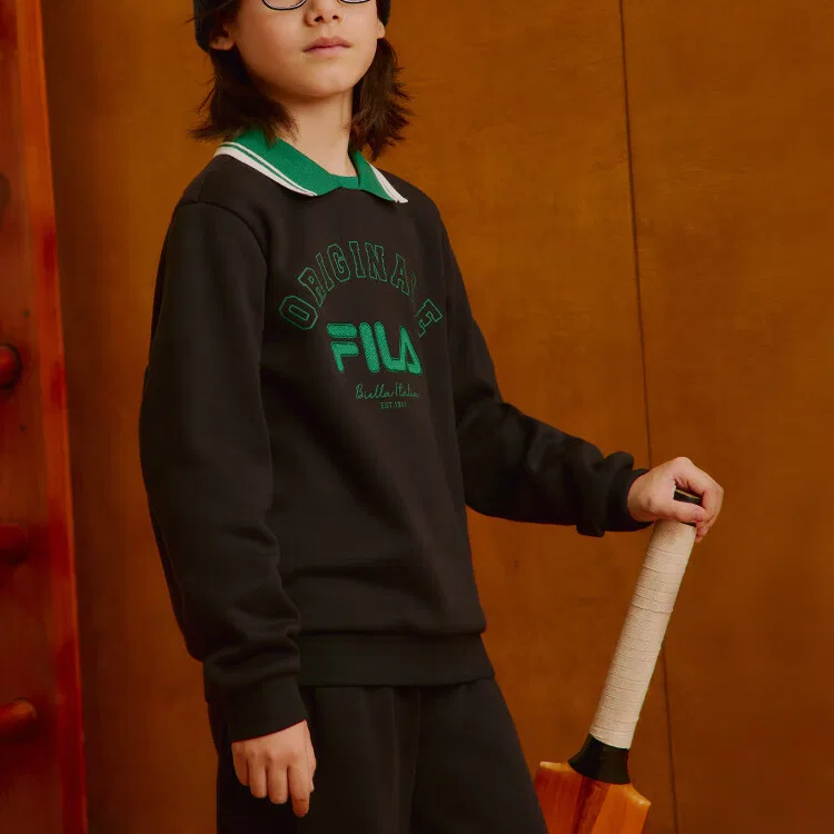 Свитшот детский синий FILA KIDS — фото 4