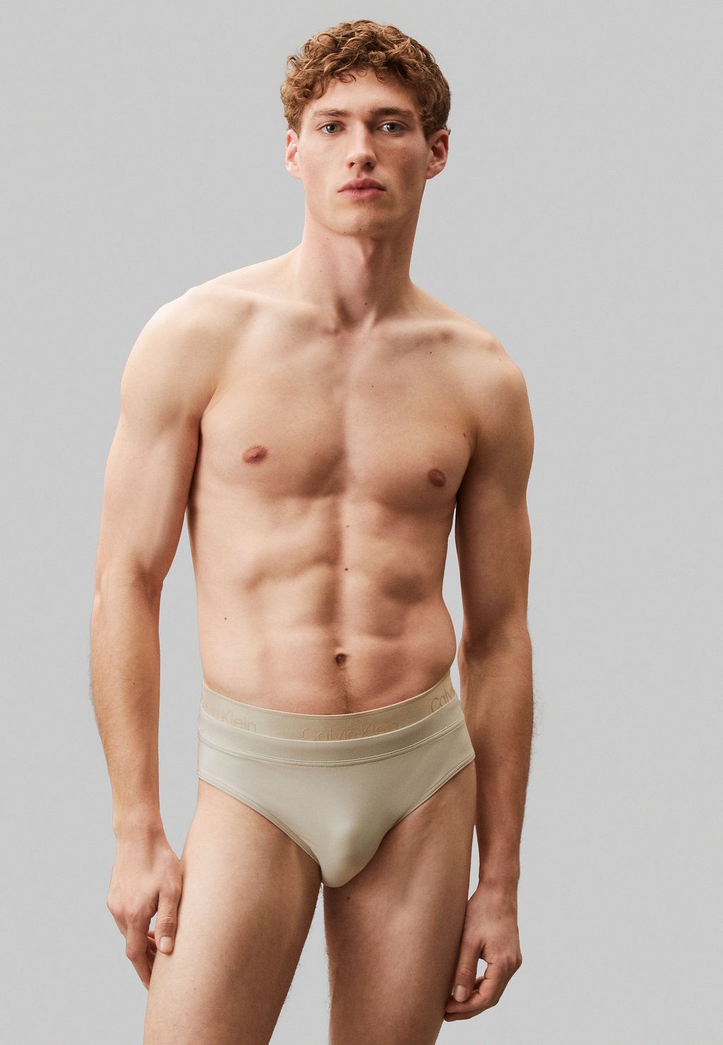 

Купальник Calvin Klein Swimwear, бежевый