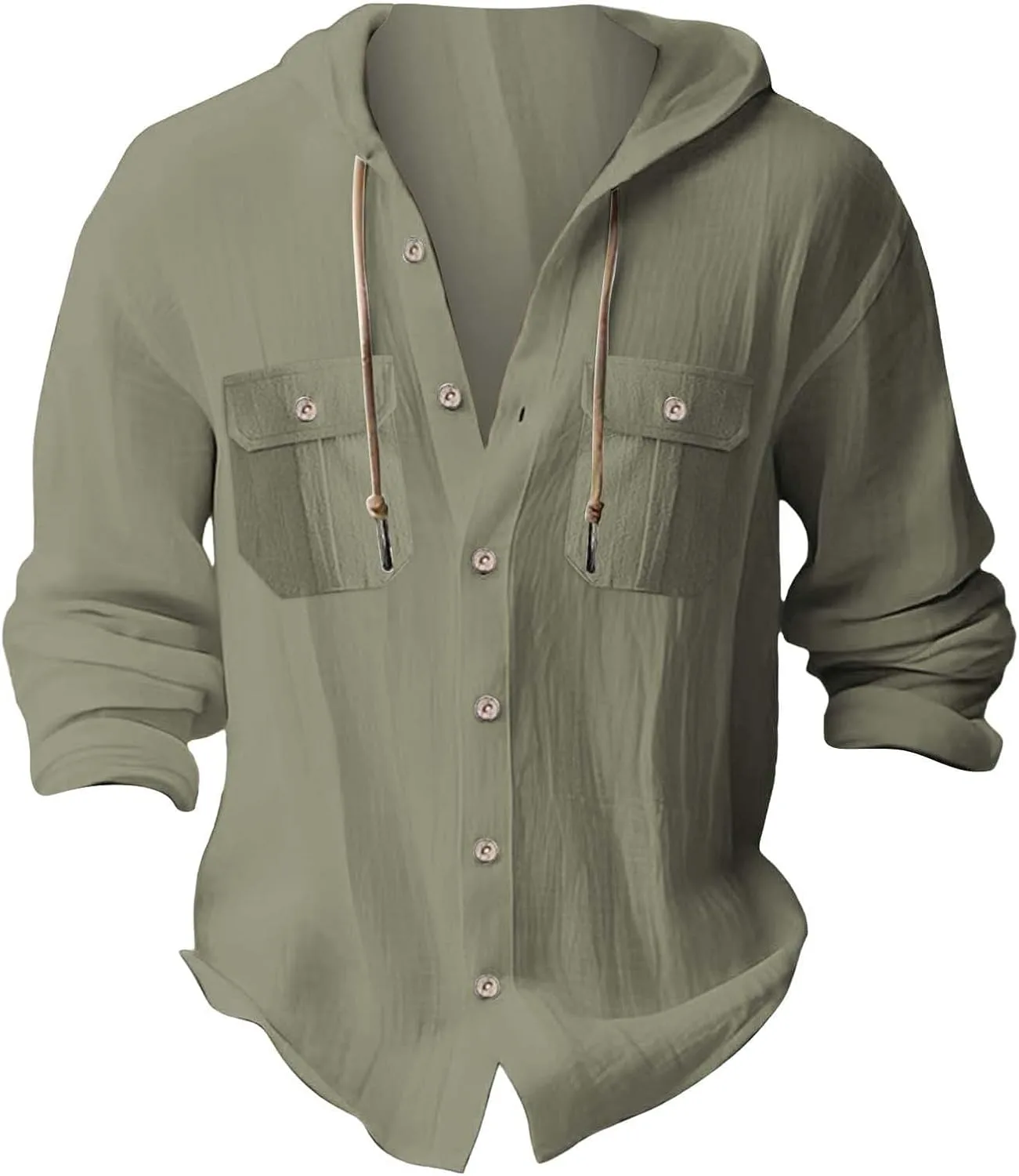 

Мужская футболка с длинным рукавом RTRDE, легкая хлопковая льняная рубашка на пуговицах, размеры S-3XL