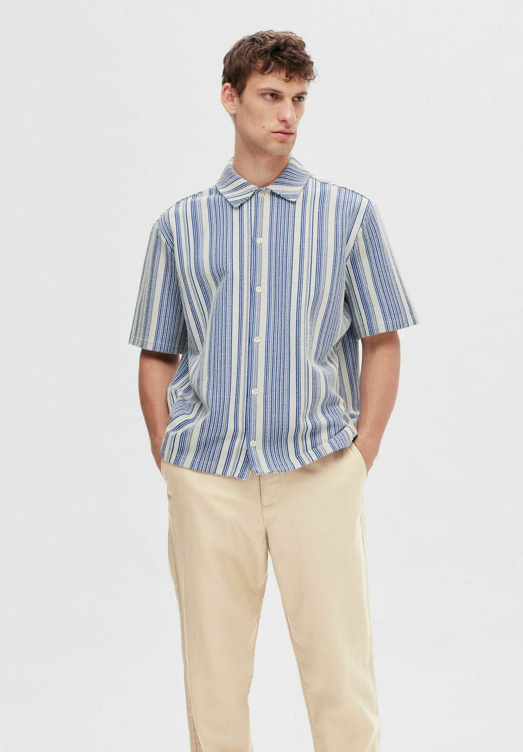 

Рубашка KURZARM Selected Homme, синий