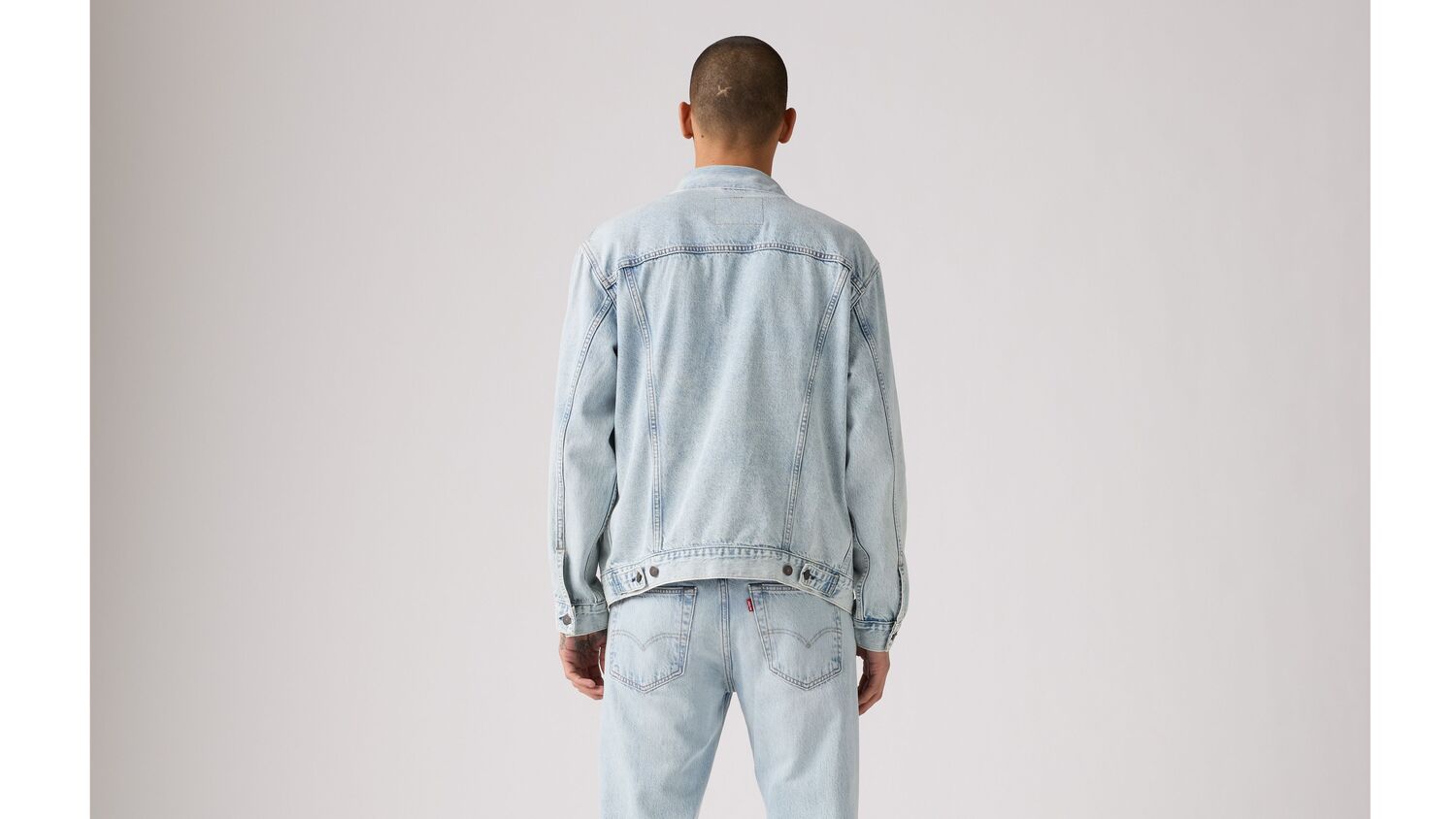 Куртка дальнобойщика Thermodapt свободного кроя Levi's, Brightside - Light Wash — фото 3