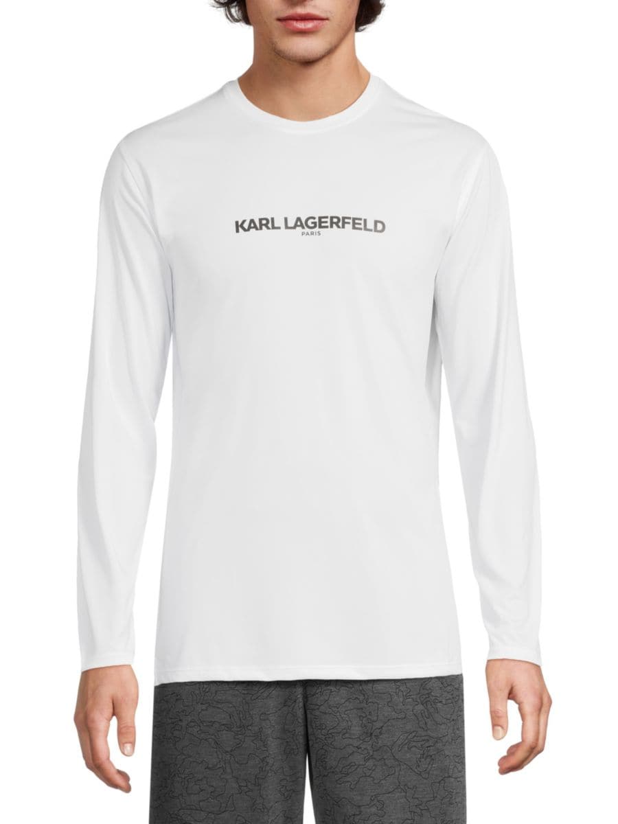 

Футболка с логотипом Karl Lagerfeld Paris, белый