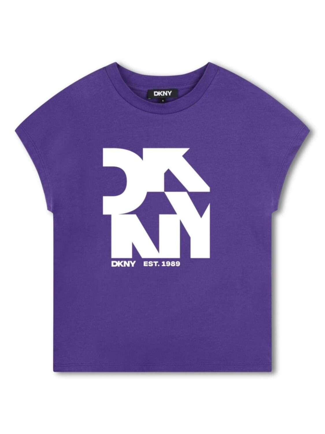 

Dkny Kids футболка с логотипом, фиолетовый