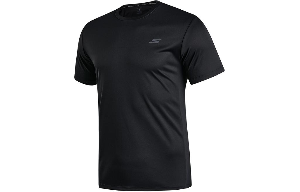 

Футболка мужская угольно-черная Carbon Black Skechers, черный