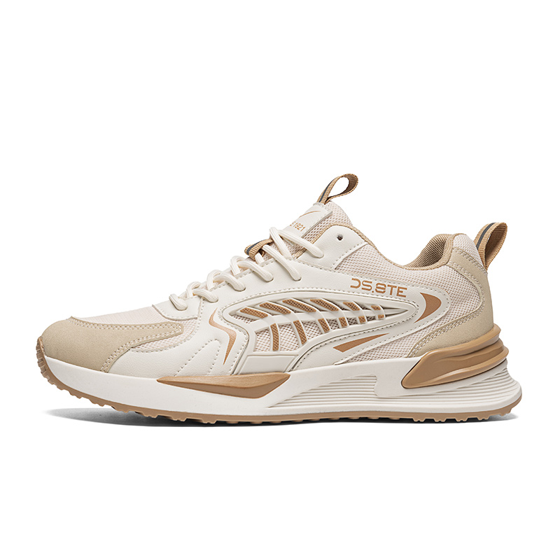 

Износостойкие дышащие легкие мужские кеды Low Top DOUBLE STAR 88, бежевый