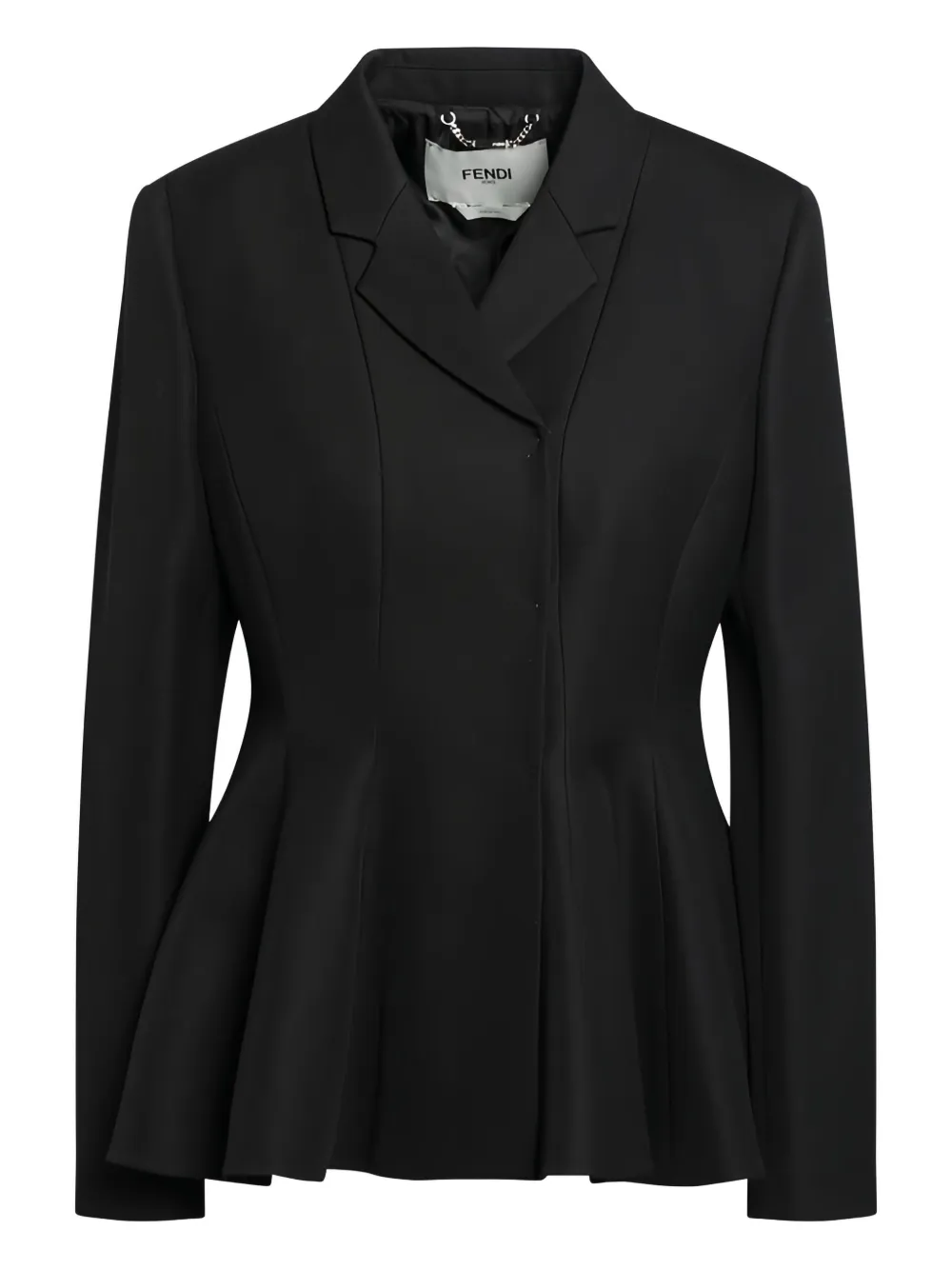 

Однобортный пиджак Fendi, черный