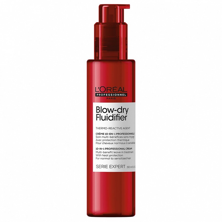 

Многофункциональный несмываемый крем для волос с термозащитой blow-dry fluidifier multi-benefit leave in treatment 10-in-1 L′Oréal Professionnel Paris, 150 мл