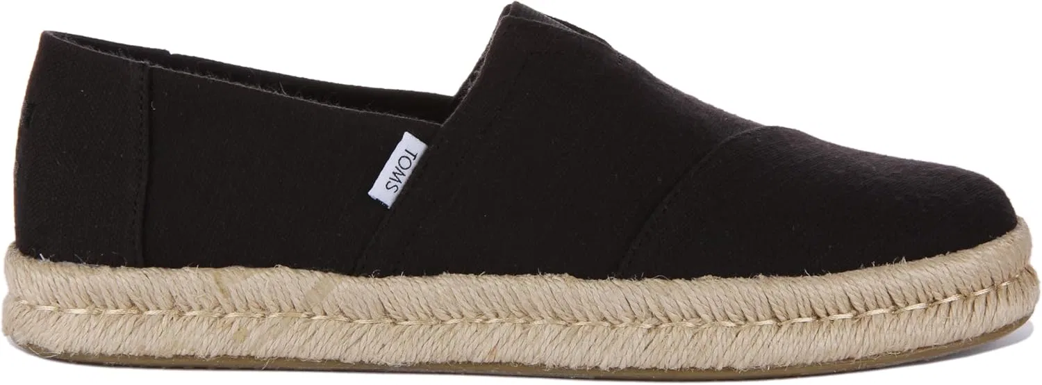 Женские лоферы TOMS Alp Rope 2.0 без каблука, Black — фото 4