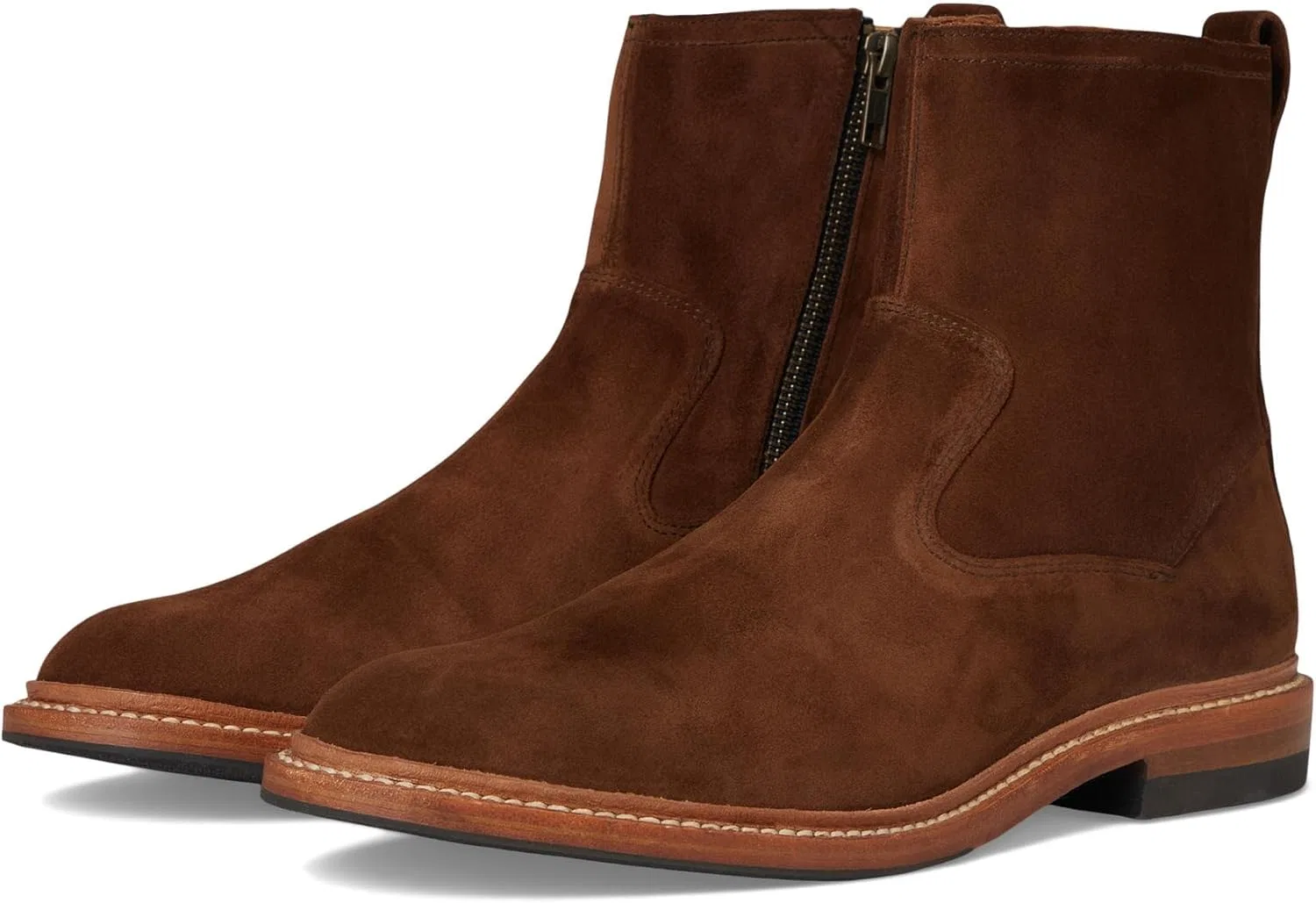 Ботинки Western Allen Edmonds, замша табачного цвета