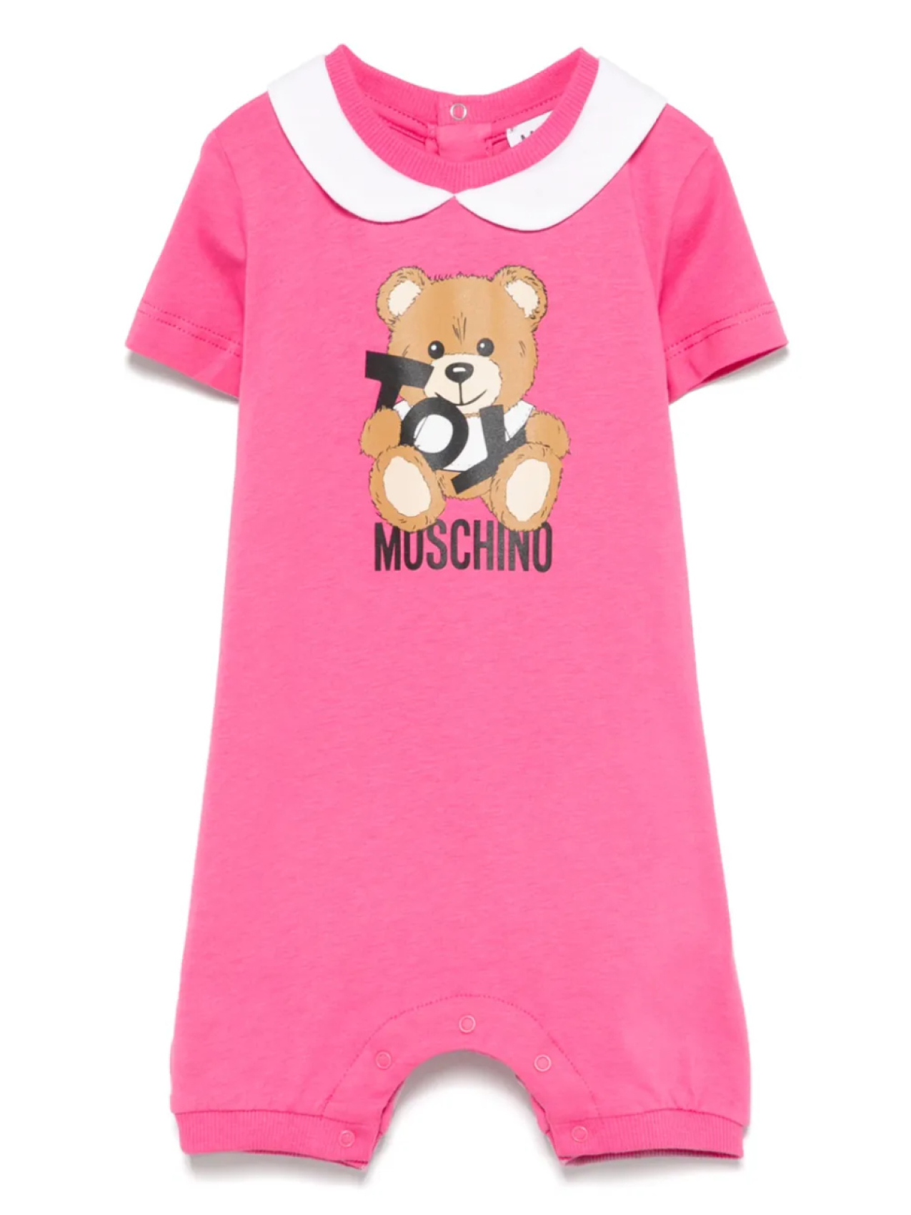 

Комбинезон с принтом Leo Teddy Moschino Kids, розовый