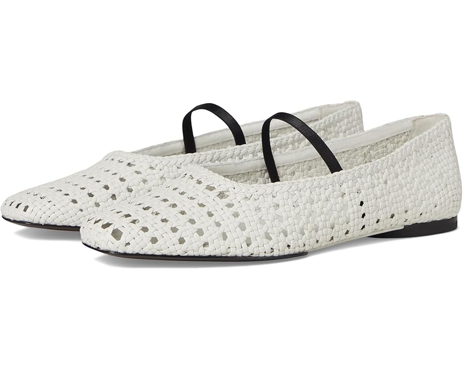 Балетки Vince Vivian, цвет White Weave Leather