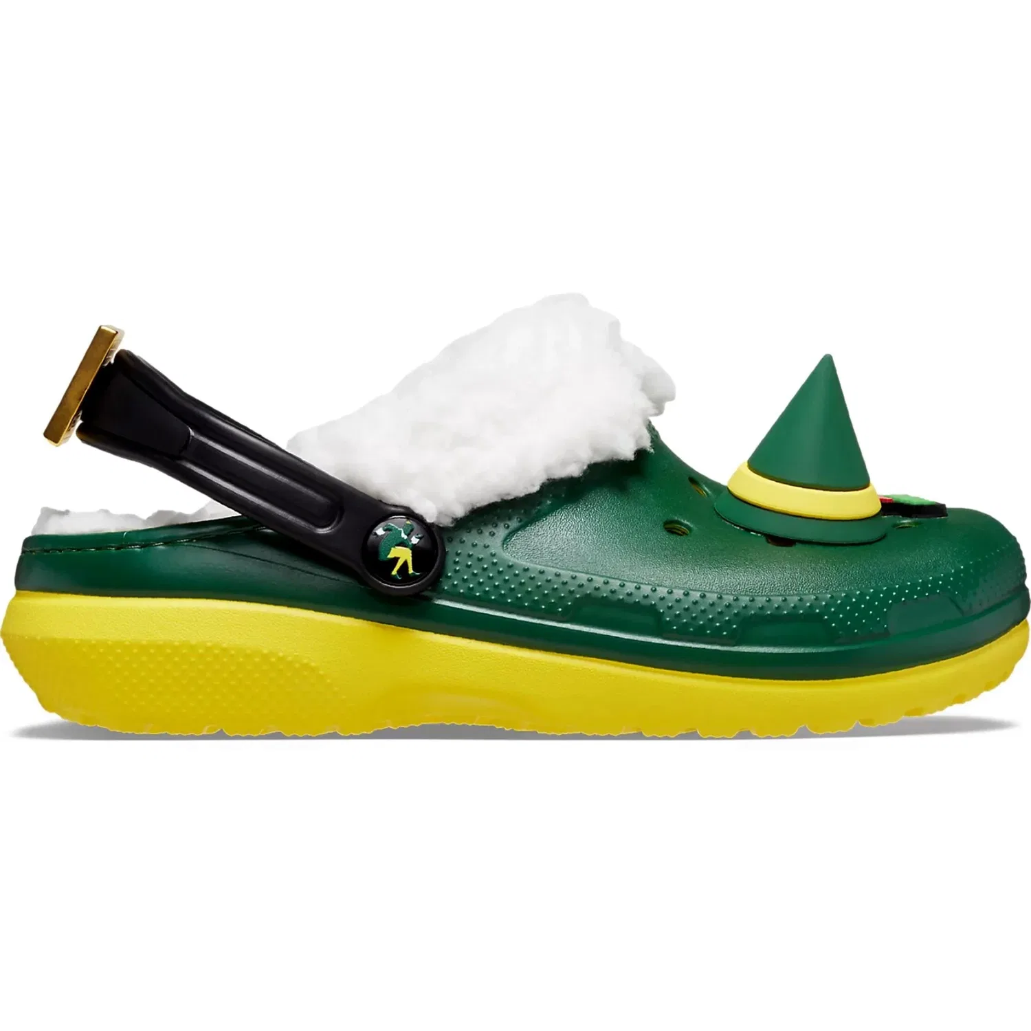 Детские сабо Crocs Classic Elf, зелено-желтые, 209377-7C1