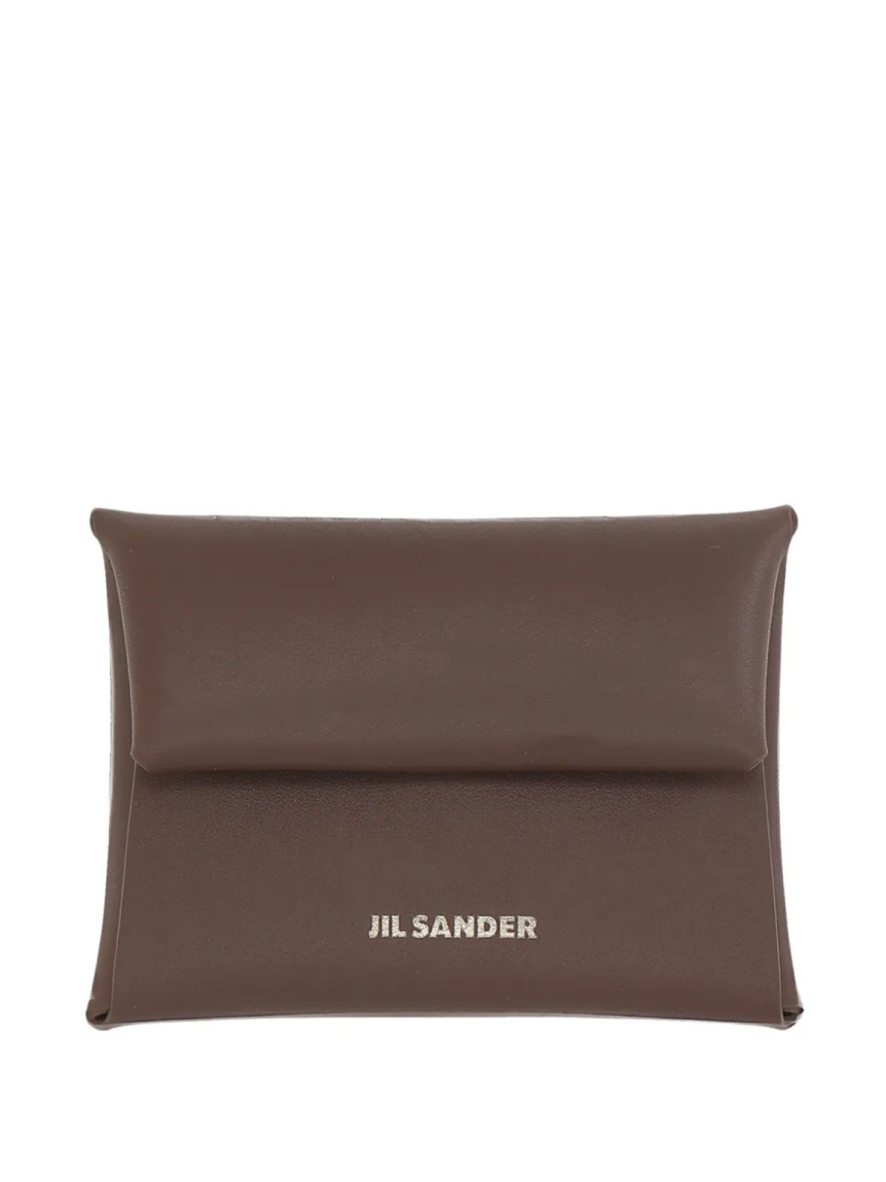 

Складной кожаный картхолдер Jil Sander, коричневый