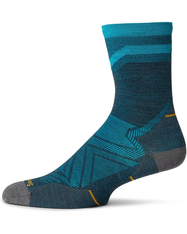 

Носки Smartwool Run Zero Cushion Pattern Mid Crew Socks, цвет Twilight Blue