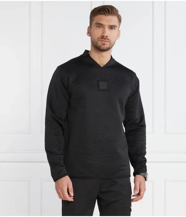 Толстовка Salbo Lotus regular fit Boss Green, черный — фото 3