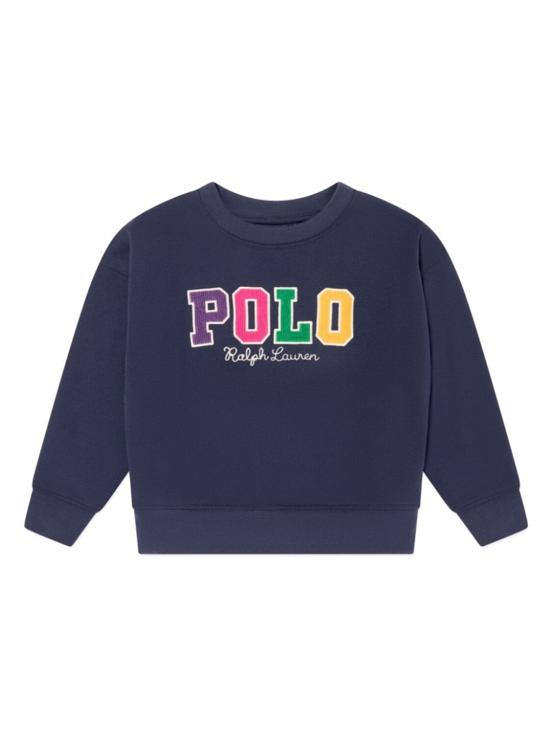 

POLO RALPH LAUREN KIDS вельветовая толстовка с надписью, синий