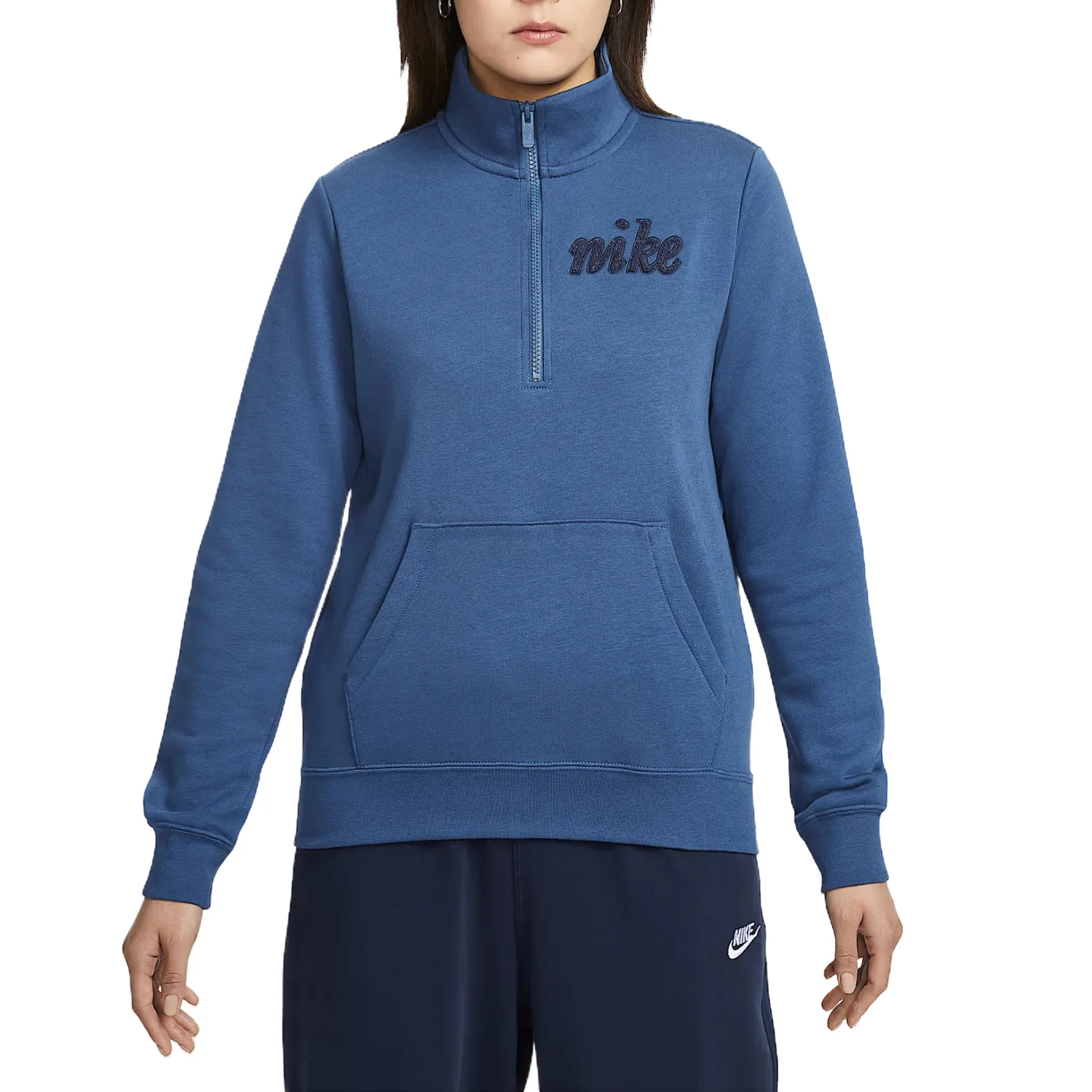 Спортивный свитшот Women's Nike, mysterious marine синий/thunder синий