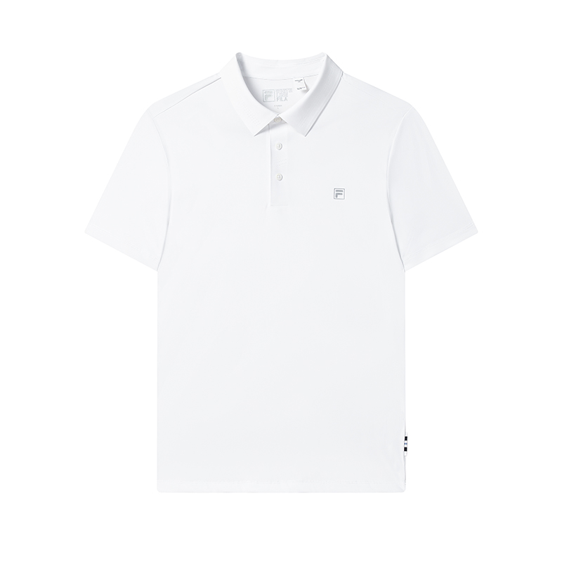 

Белая футболка Polo мужская стандартная White FILA, белый