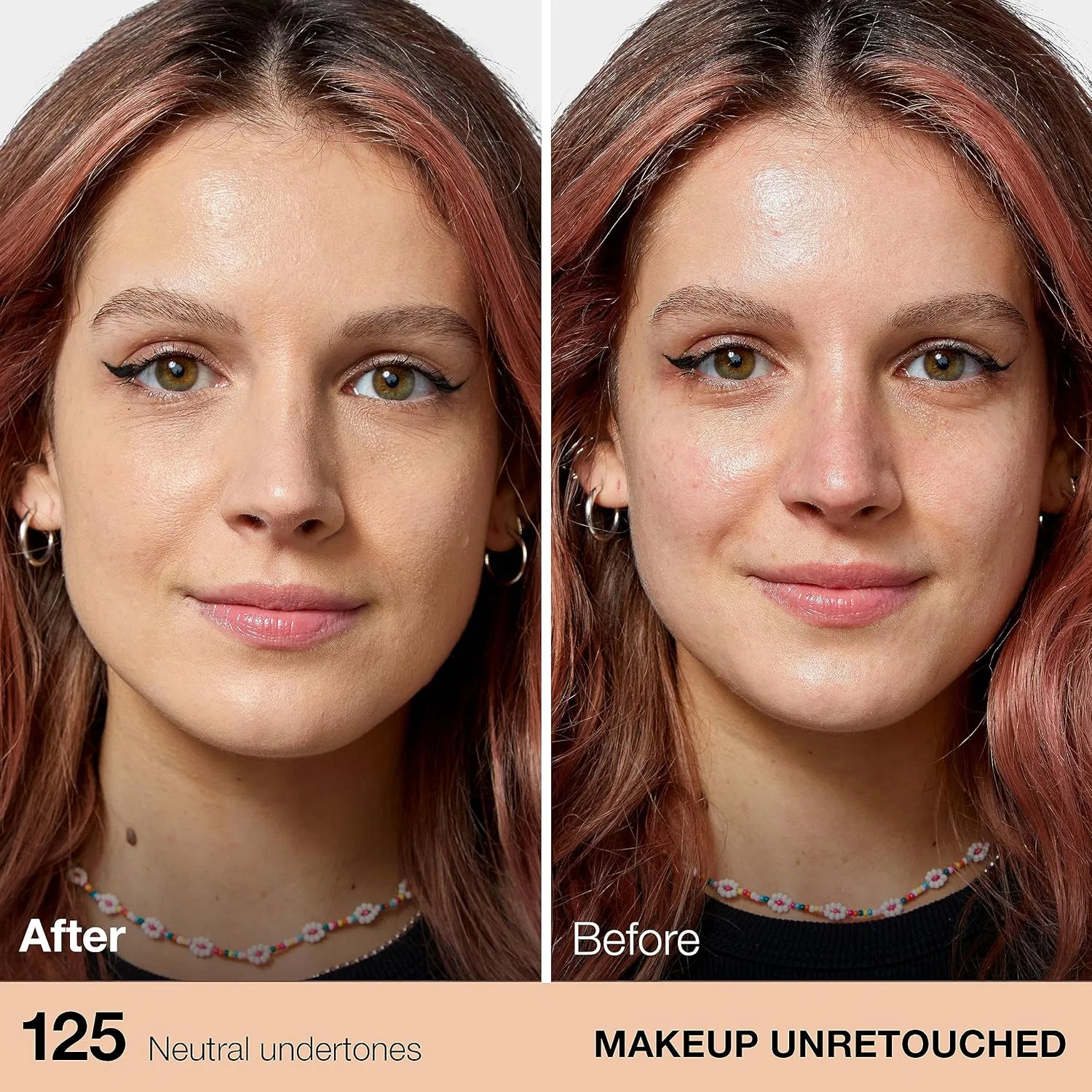 Тональная основа Fit Me Matte + Poreless, Maybelline New York, 125 Nude Beige, 30 мл — фото 2