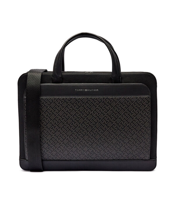 

Сумка для ноутбука 17" с монограммой Tommy Hilfiger, черный