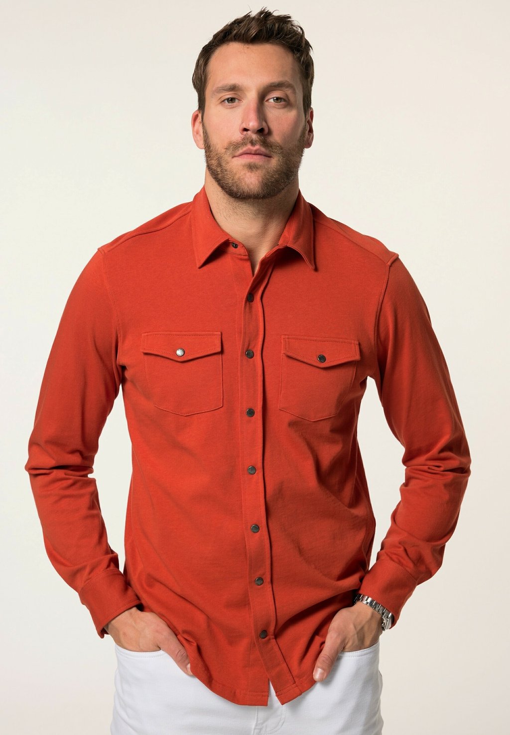

Рубашка LANGARM KENTKRAGEN MODERN FIT JP1880, коричневый