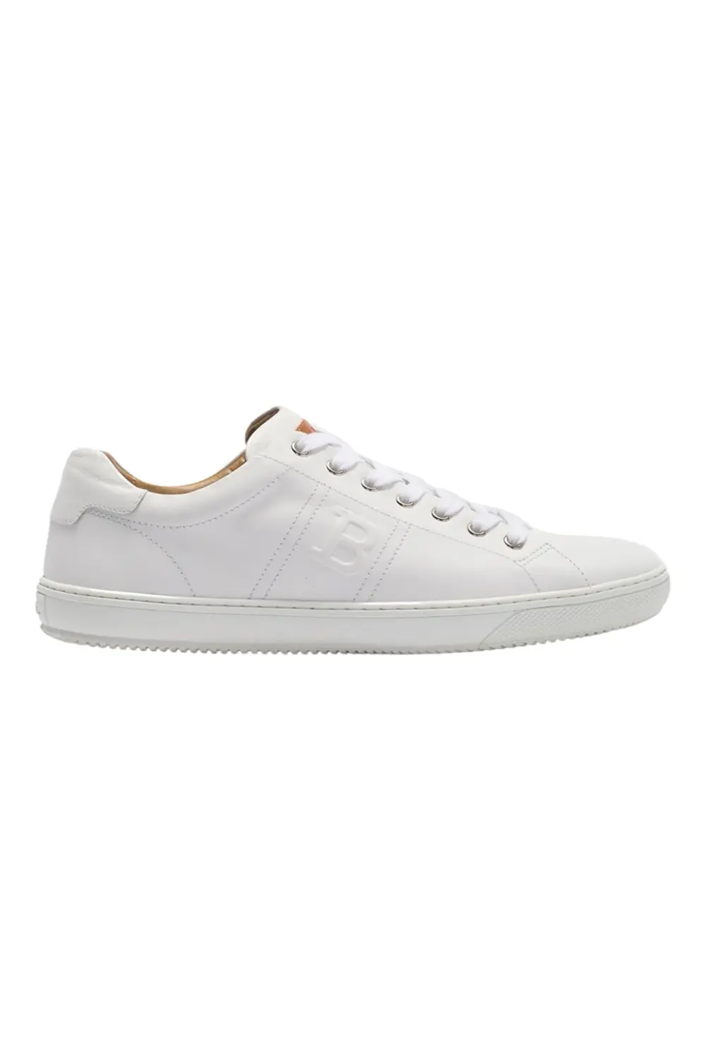 Мужские белые кожаные кроссовки Bally Orivel 6240303, белый — фото 4