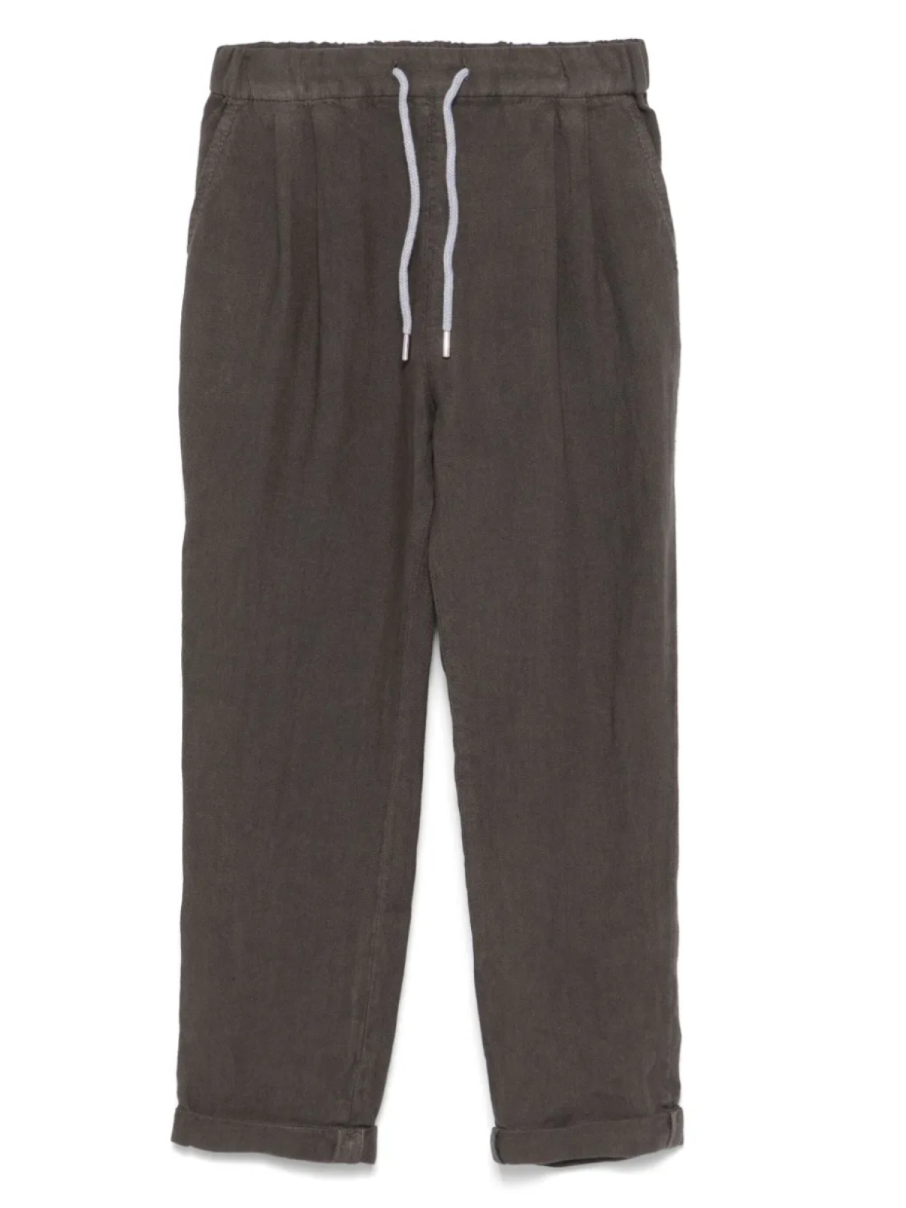 

Brunello Cucinelli Kids зауженные льняные брюки, коричневый