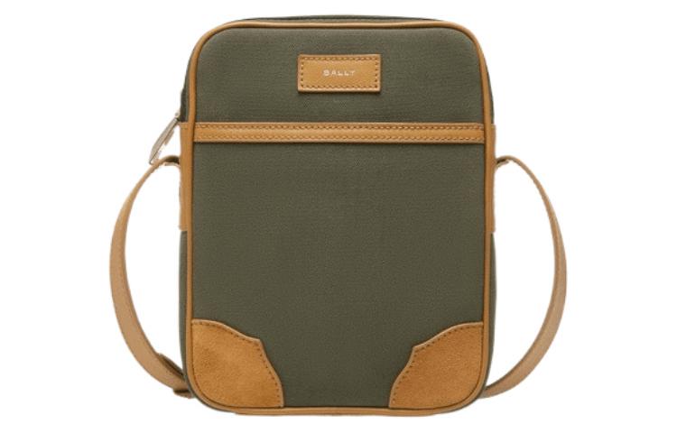 

BALLY Сумка через плечо мужская кожаная зеленая