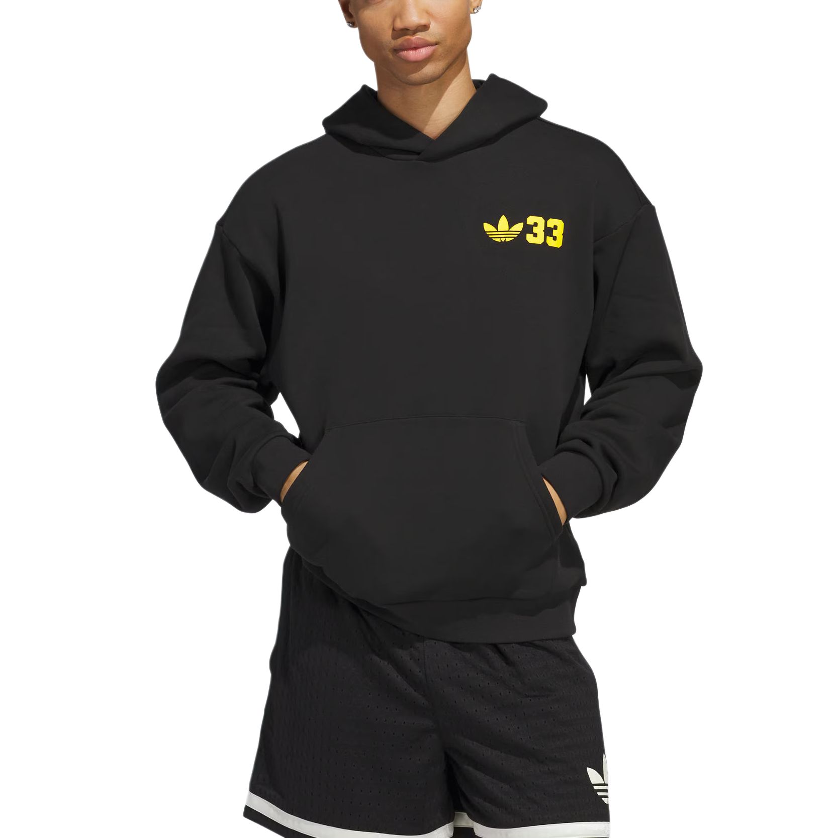 Adidas Originals Свитшот Unisex Black/Sunlight Yellow — фото 3