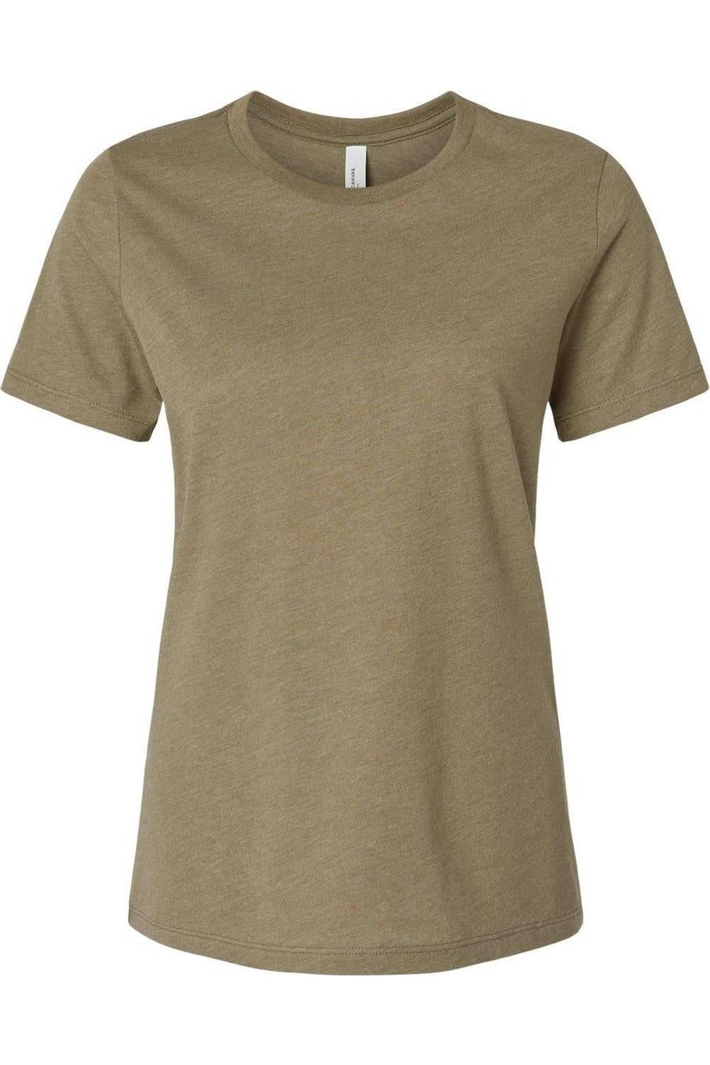 

Женская свободная футболка BELLA + CANVAS Heather CVC, цвет heather olive