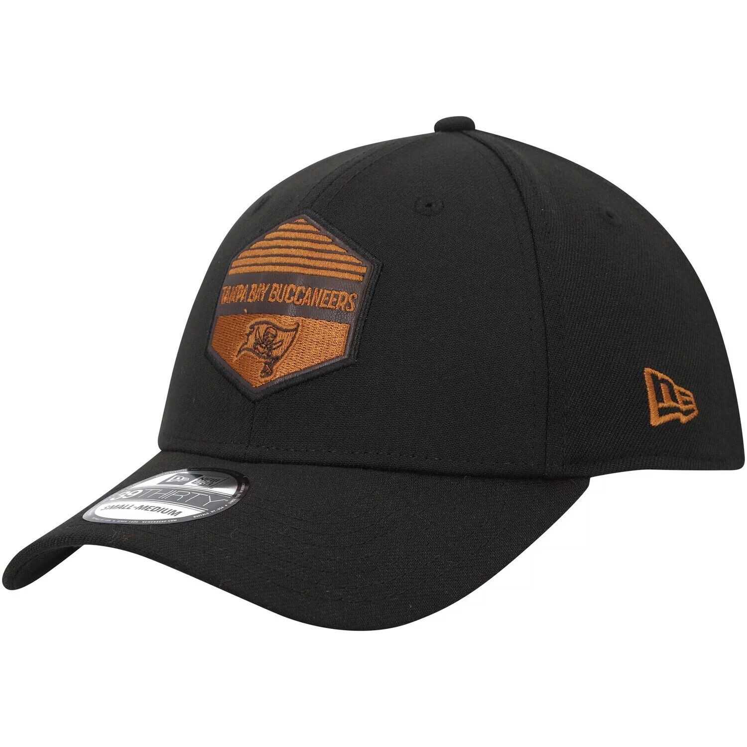 

Мужская кепка New Era Black Tampa Bay Buccaneers Gulch 39THIRTY Flex Hat