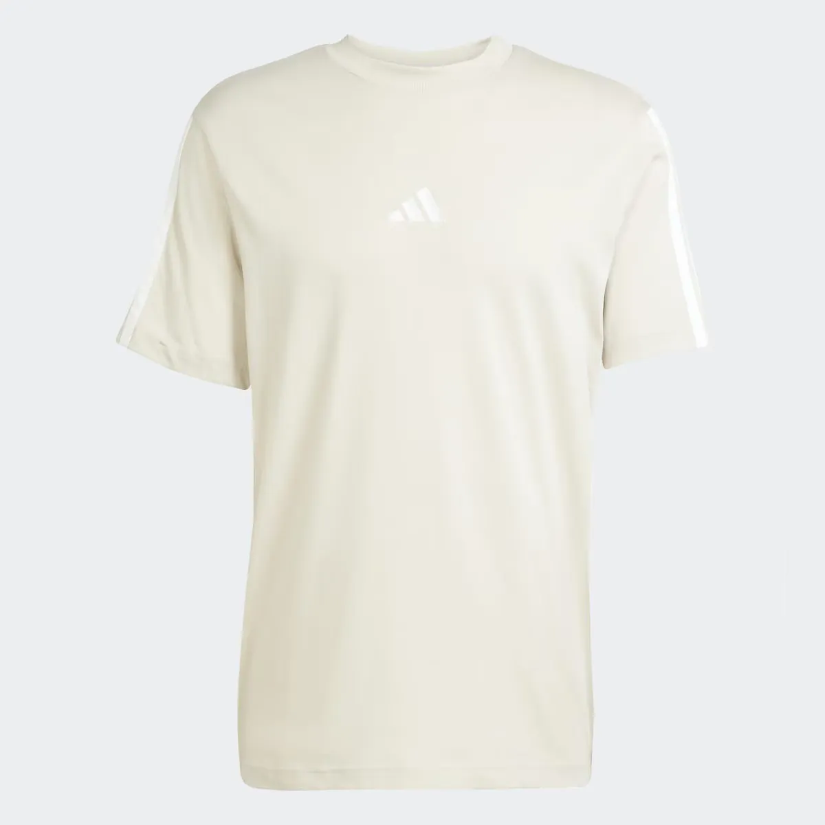 

Мужские Essentials Одинарный Джерси 3 Полоски Футболка Adidas, серый