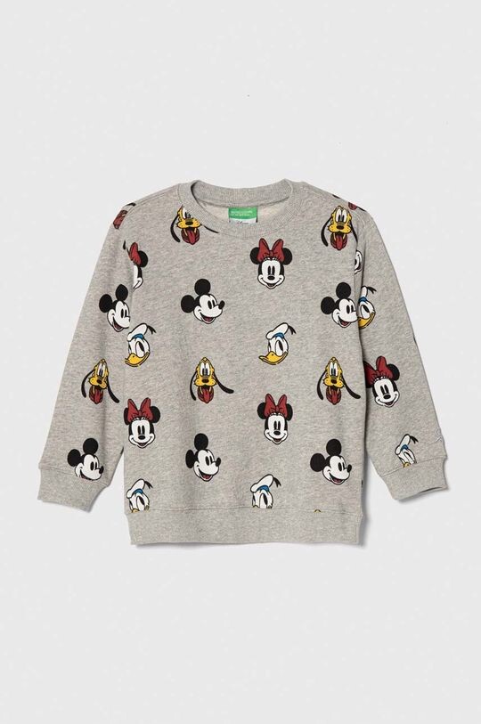 

Хлопковая толстовка Disney Children/Axe United Colors of Benetton, серый