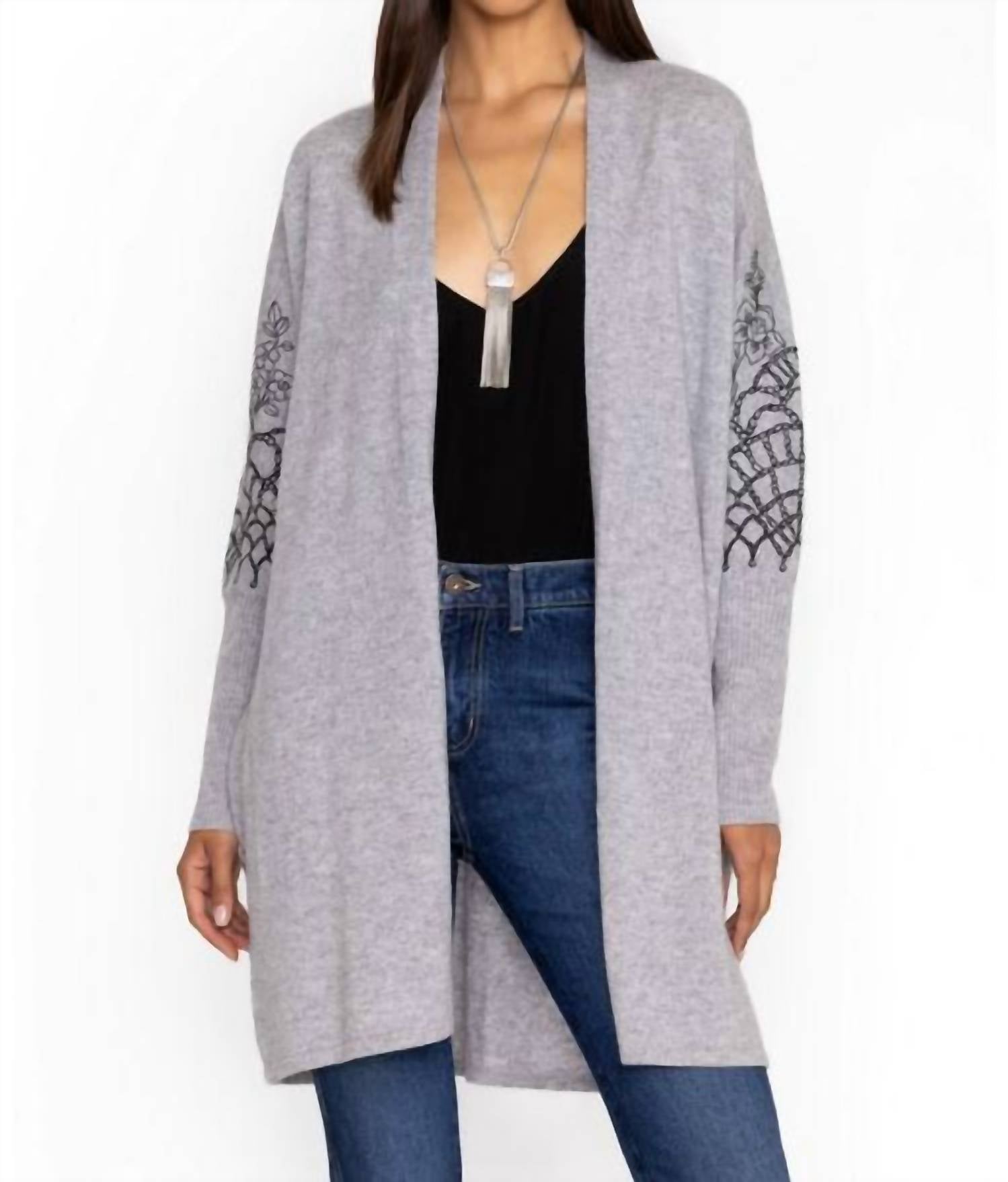 

Кардиган Elodie Relaxed в сером цвете Johnny Was, серый