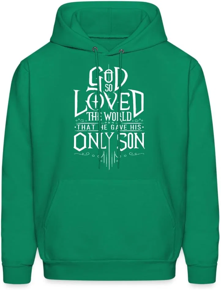 Толстовка Unisex God So Loved The World That He Gave His Only Son, футболка Christian Christ Cross John 3:16 Generic, бордовый — фото 3