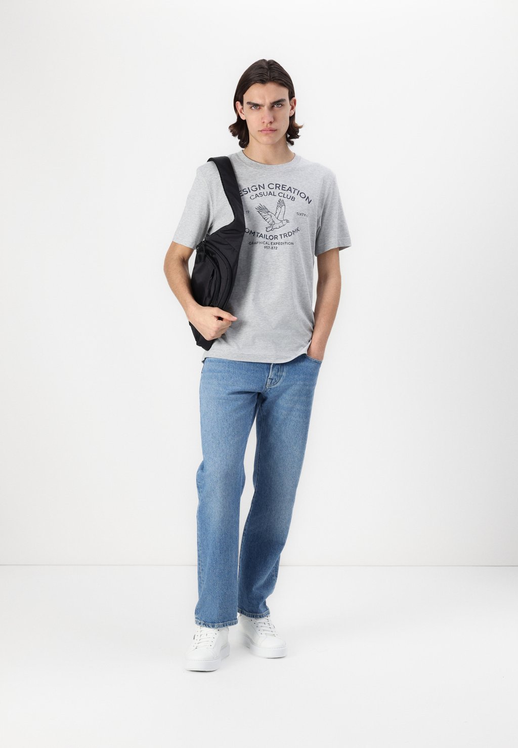 

Футболка с принтом 2 PACK TOM TAILOR, бургундия