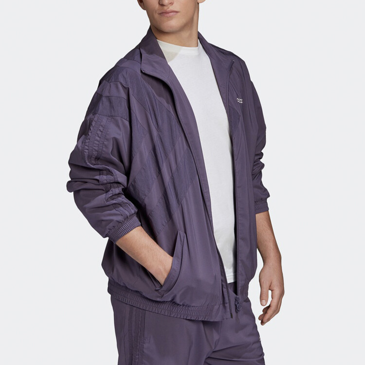 Куртка PASTEL TRACK мужская фиолетовая Adidas Originals, фиолетовый — фото 4